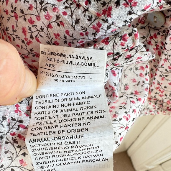 Maje Short Sleeve Cotton Top Sz 1(S) - Picture 6 of 13